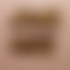 Bouton rectangulaire en émaux sur cuivre