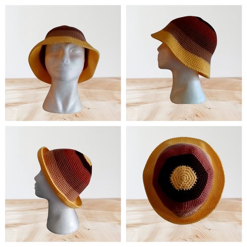 Bob chapeau été coton multicolore taille m 56