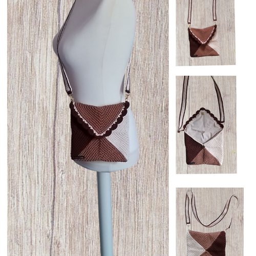 Sac bandoulière  doublé 20x20