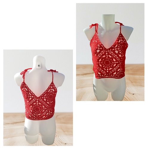 Crop top débardeur  m
