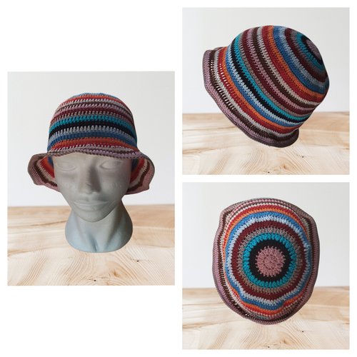 Bob chapeau souple coton multicolore 56
