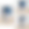 Bonnet femme été coton bleu s/m