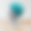 Bonnet ajouré femme été turquoise taille unique