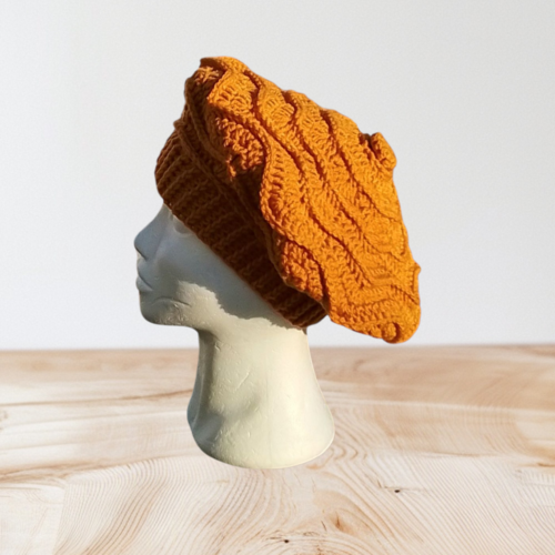 Béret beige marron blanc  tu