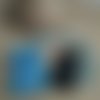 Pochette smartphone téléphone bleu multicolore bandoulière 16,5x8 ,5
