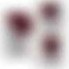 Bonnet femme été coton bordeaux sm