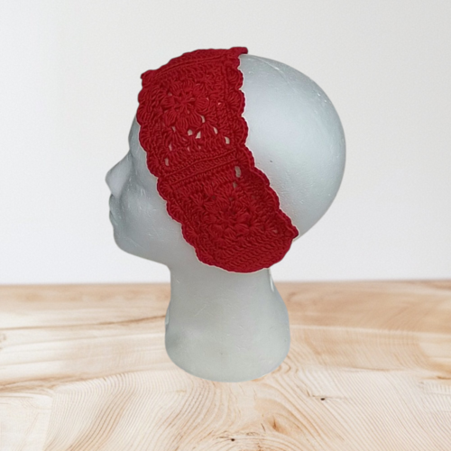 Bandeau large rouge coton majoritaire tu
