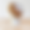 Bandeau femme hiver beige/doré pailleté tu