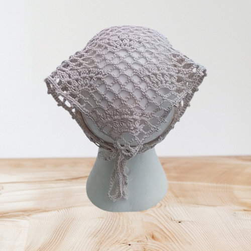 Bandana femme écru 100%coton 59x27 cm