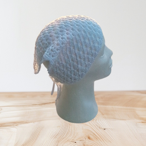 Bandana femme blanc 100%coton 60x30