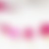 Guirlande de glaces -rose fuchsia paillettes- pour candy bar, anniversaire, table de fête 