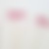 4 mini brochettes "prénom" en papier pailletté rose et fuchsia pour anniversaire 