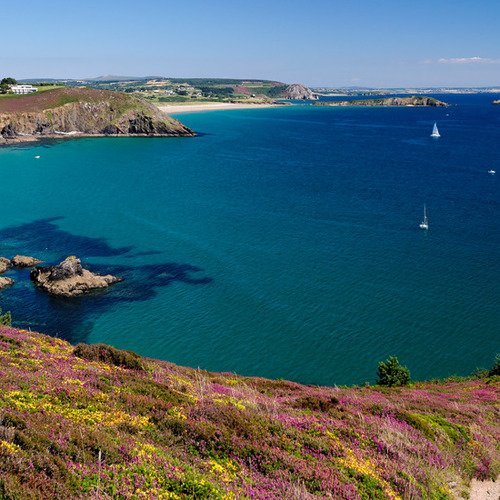 Paysage de la presqu'île de crozon, bretagne, tirage fine art - Un ...