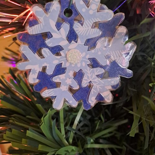 Flocon de noël - noël glacé