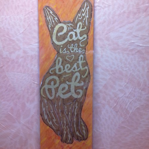 Marque-pages - "cat is the best pet"