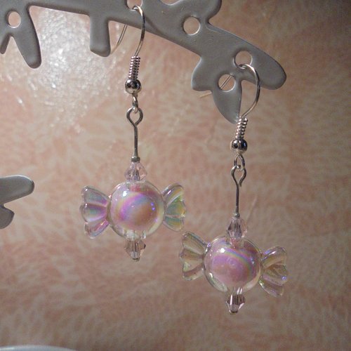 Boucles d'oreilles - "light pink candy"