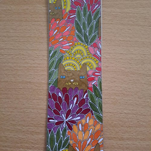 Marque-pages - cache-cache dans les fleurs