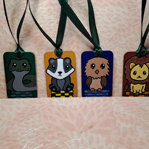 4 déco de noël - maisons de poudlard