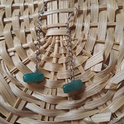 Boucles d'oreilles - "leste d'agate"