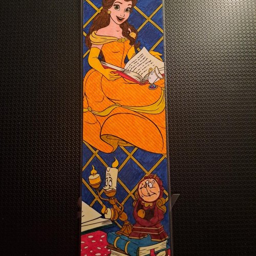 Marque-pages - belle et les livres