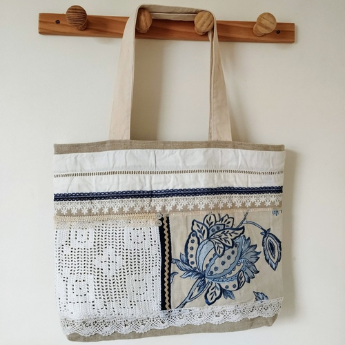 Sac toile ancienne