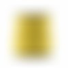Cuir piqué rond 7 mm jaune aspect vieilli x10 cm