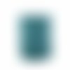 Cuir rond véritable 2 mm turquoise x 10 cm