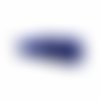 Pampille pompon ± 30 mm avec anneau bleu foncé