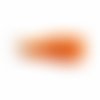 Pampille pompon ± 30 mm avec anneau orange