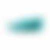 Pampille pompon ± 30 mm avec anneau turquoise