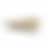 Pampille pompon ± 30 mm avec anneau beige