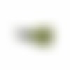 Pampille pompon ± 18 mm avec embout olivine