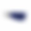 Pampille pompon ± 18 mm avec embout bleu marine