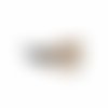 Pampille pompon ± 18 mm avec embout beige