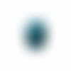 Perles en verre facettée aplaties 3x4 mm turquoise foncé x 10