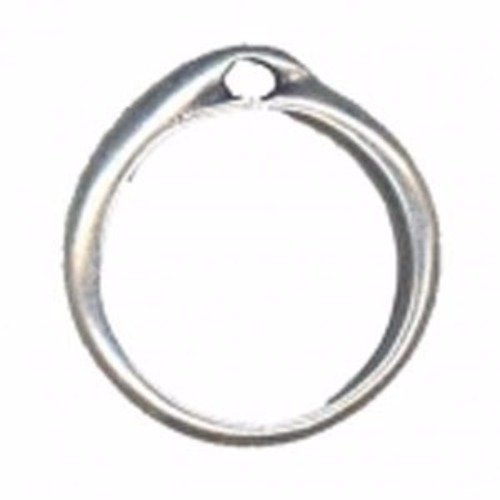 Bague "anneau" 22 mm argenté