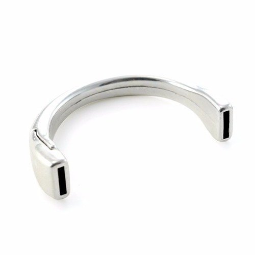 Demi bracelet magnétique 46xtr5 mm argenté
