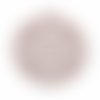 Breloque ronde mandala filigrée 20 mm beige