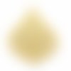 Breloque goutte pointue filigrée 22x25 mm doré