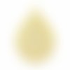Breloque goutte filigrée 16x24 mm doré