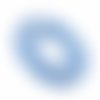 Connecteur ovale filigrée 24x33 mm bleu