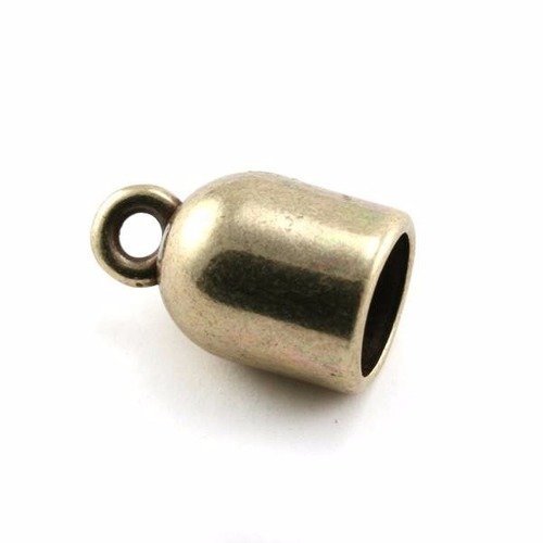 Embout métal + anneau 22x13xtr10.2 mm bronze