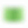 Ruban vert piqué blanc 10 mm en tissu x1 m