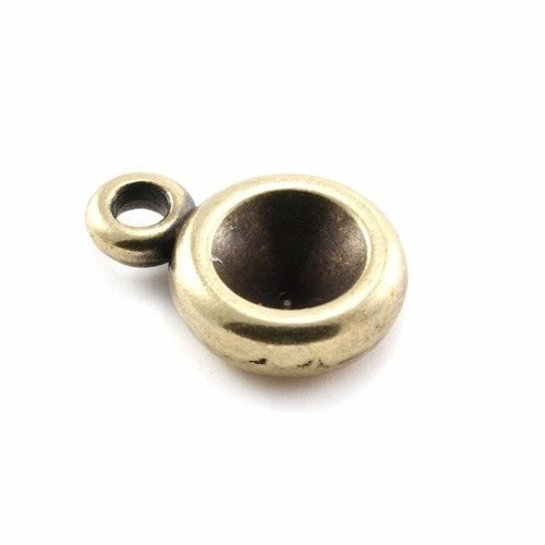 Sertissure + anneau pour strass ss39 2.2x7 mm bronze