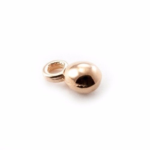 Goutte - boule minuscule 4 mm rose gold