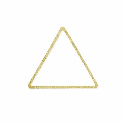 Triangle vide 15 mm doré