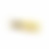 Pompon pampille jaune 15 mm - anneau doré