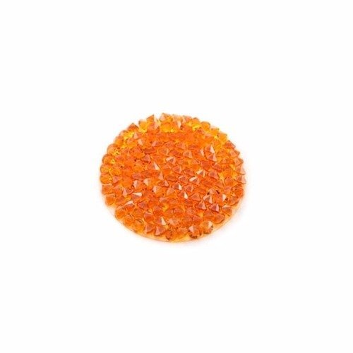 Crystal rock swarovski rond tangerine 15 mm