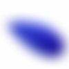 Plume bleu foncé avec crochet ± 75 mm