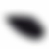 Plume noir avec crochet ± 75 mm